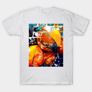 Basketball art print 113 swoosh - basketball artwork T-Shirt